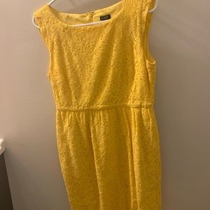 Jcrew factory yellow lace dress